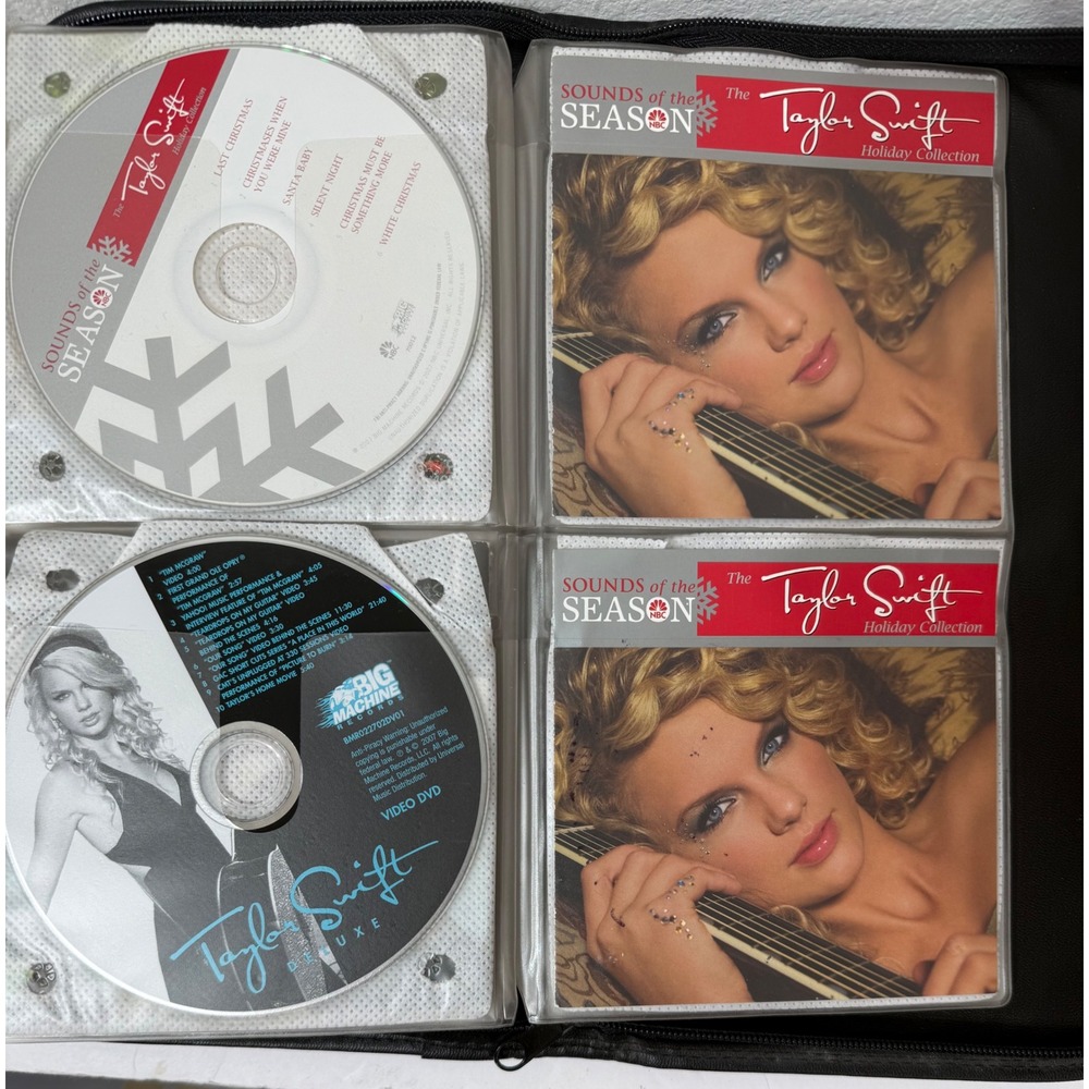 Taylor Swift CD Lot 2000s Music Mix Twilight Shrek Soundtracks 48 Slot Case